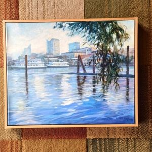 Oil Painting Xiaolong Zhou "The Breeze" 20.75L x 17H